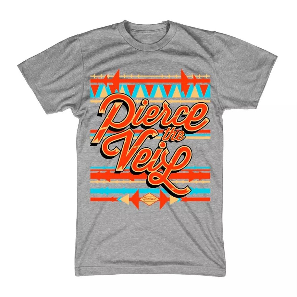 Pierce The Veil Mexicore Band Short Sleeve T Shirt Tultex